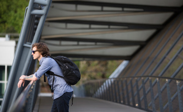 A person sightseeing with the Synapse 25.